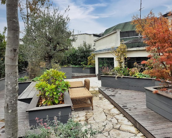 amengament jardin terrase bois 